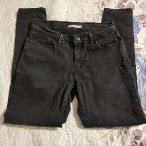 Levi's 710 Black Super Skinny Jeans